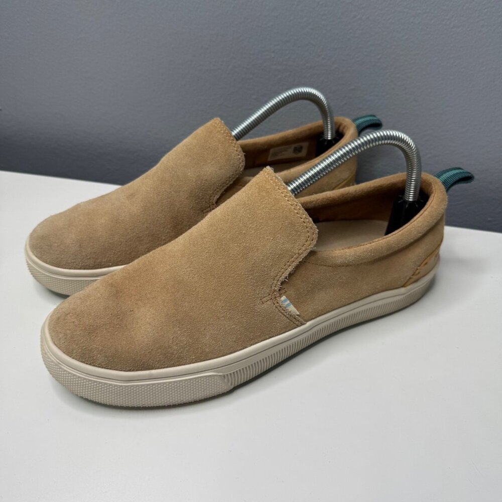 TOMS trvl lite slip on sneakers in honey suede size 9.5